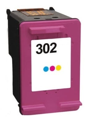 Remanufactured HP 302 Colour Ink Cartridge High Capacity (F6U65AE)
